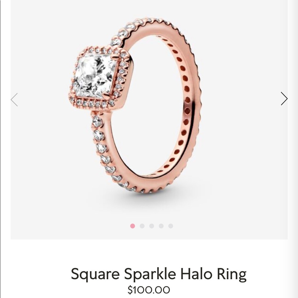 Like NEW beautiful rose gold pandora ring!! Size 6